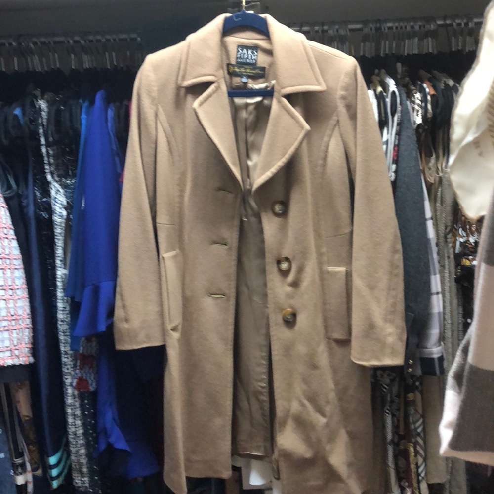 Gorgeous Camel color wool Saks fifth avenue jacket
